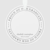 Foto van onze Afstuderen 20XX Moderne Afstuderen f Ornament (achterkant)