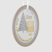 Foto van onze eerste Chrismukkah Chic Keepomwille  Ornament (voorkant)