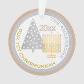 Foto van onze eerste Chrismukkah Chic Keepomwille  Ornament (voorkant)