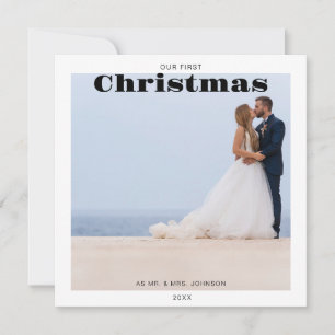 Foto van onze eerste kerstfeestdag Kaart