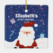 Foto van onze eerste kerstwinter keramisch ornament (Achterkant)