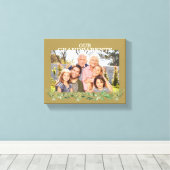 Foto van onze grootouders met GrandChildren Foliag Canvas Afdruk (Insitu (Houten vloer))