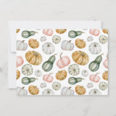 Foto van onze kleine pomkin Boho Herfst Birthday P Kaart (Achterkant)