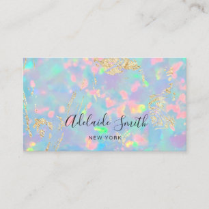 foto van opal gemstone visitekaartje