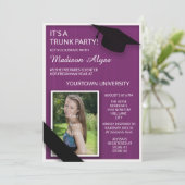 Foto van Paarse College Trunk Kaart (Staand voorkant)