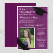 Foto van Paarse College Trunk Kaart (Voorkant / Achterkant)
