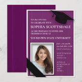 Foto van Paarse College Trunk Kaart (Voorkant / Achterkant)