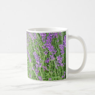 Foto van Paarse lavender Flowers Koffiemok