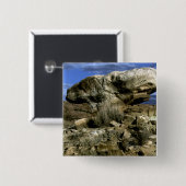 Foto van paddenstoel Rock Vierkante Button 5,1 Cm (Voorkant /achterkant)