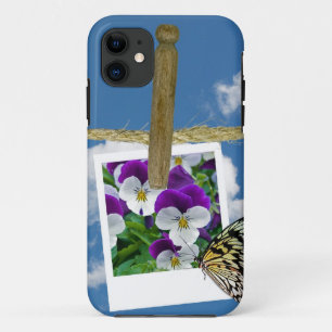 Foto van Pansy met vlinder iPhone 11 Hoesje