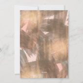 Foto van Peach & Copper Bronze Chic Modern Holiday Feestdagenkaart (Achterkant)