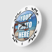 Foto van Personalized Fancy Frame Ronde Klok (Hoek)