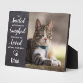 Foto van Pet Memorial Cat Fotoplaat (Zijkant)