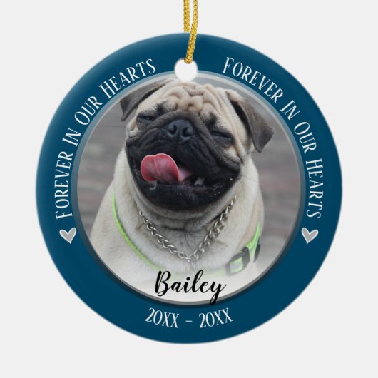 Foto van Pet Memorial Keepomwille Ornament (Voorkant)