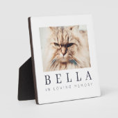 Foto van Pet Memorial Modern Simple Chic Fotoplaat (Voorkant)