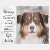 Foto van Pet Memorial Pet Loss Fleece Deken (Voorkant (Horizontaal))