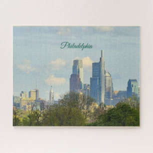 Foto van Philadelphia silhouet  Legpuzzel