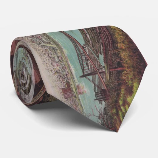  foto van Pittsburgh PA (1904) Stropdas (Opgerold)