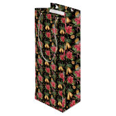 Foto van Poinsettia Family Wijn Cadeautas (Achterkant Gekanteld)