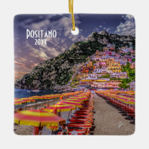 Foto van Positano Amalfi Coast Travel Souvenir Keramisch Ornament