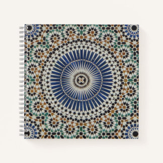 Foto van prachtige Marokkaanse mozaïek tegel Notitieboek