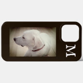 Foto van Proud Dog Profile Dark Chocolate Brown Case-Mate iPhone Case (Achterkant (horizontaal))