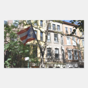 Foto van Puerto Rican Pride New York City Brownsto Rechthoekige Sticker