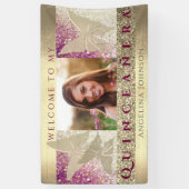 Foto van Quinceanera Birthday Spandoek (Verticaal)