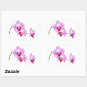 Foto van Radiant Orchid Closeup Ovale Sticker (Vel)