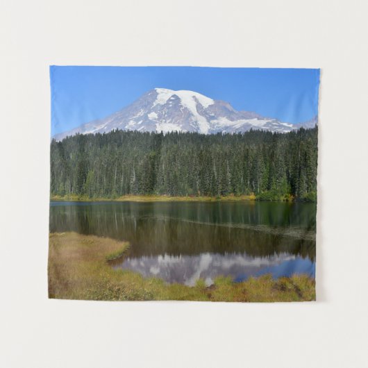 Foto van Rainier en Reflection Lake Wandkleed (Voorkant (horizontaal))