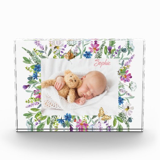 Foto van rand met wilde bloemen (Voorkant)