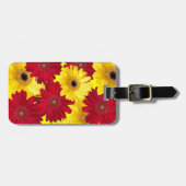 Foto van Red and Yellow Gerber Daisy Bagagelabel (Voorkant horizontaal)