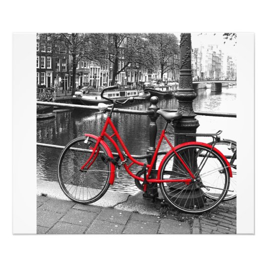 Foto van Red Bike 1 Afdruk (Voorkant)