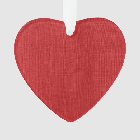 Foto van Red Linen Texture Ornament (voorkant)