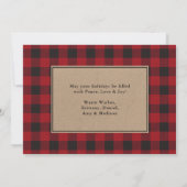 Foto van Red Pset Merry kerstkraft Feestdagenkaart (Achterkant)