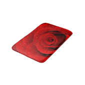 Foto van Red Rose Background Badmat (Gekanteld)
