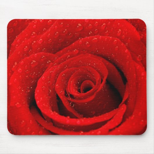 Foto van Red Rose Background Muismat (Voorkant)