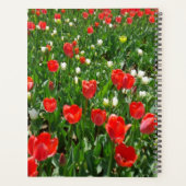 Foto van Red Tulip Flower Field Planner (Achterkant)
