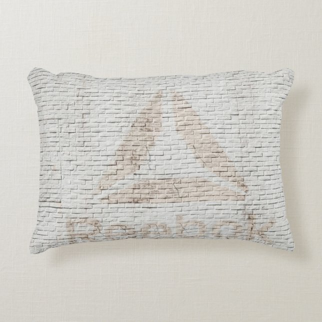 Foto van Reebok op de muur Accent Kussen (Voorkant)