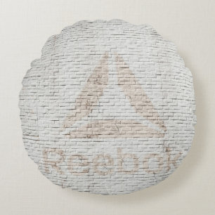 Foto van Reebok op de muur Rond Kussen