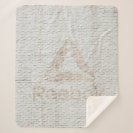 Foto van Reebok op de muur Sherpa Deken (Voorkant)
