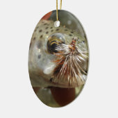 Foto van regenboogforel keramisch ornament (Links)