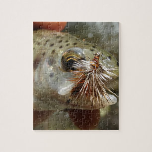 Foto van regenboogforel legpuzzel