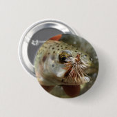 Foto van regenboogforel ronde button 5,7 cm (Voorkant /achterkant)