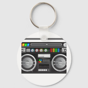 foto van retro boombox ghetto blaster sleutelhanger