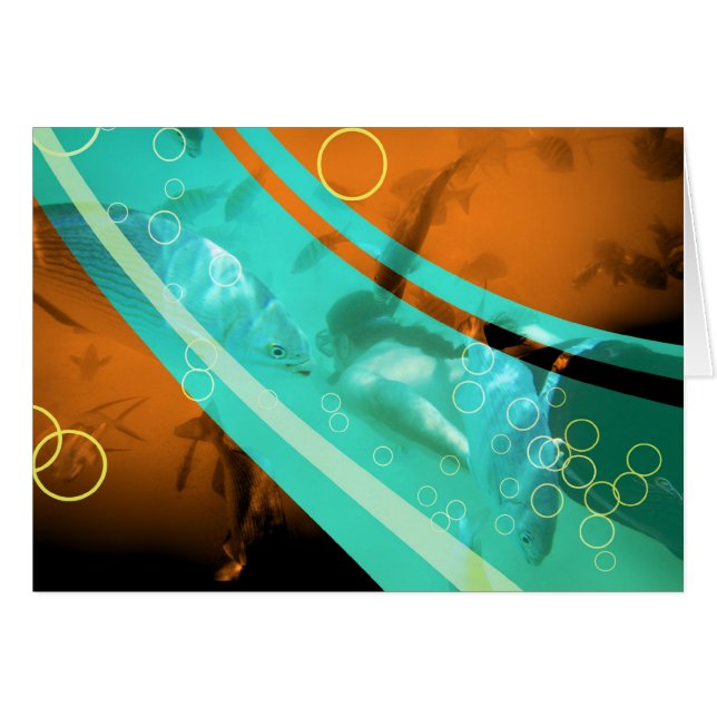 foto van retro snorkeling (Voorkant Horizontaal)