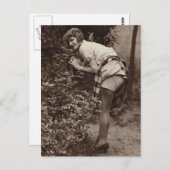 foto van  risque meisje briefkaart (Voorkant / Achterkant)