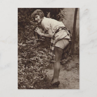 foto van  risque meisje briefkaart