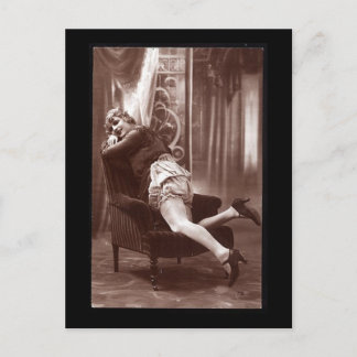 foto van  risque meisje briefkaart