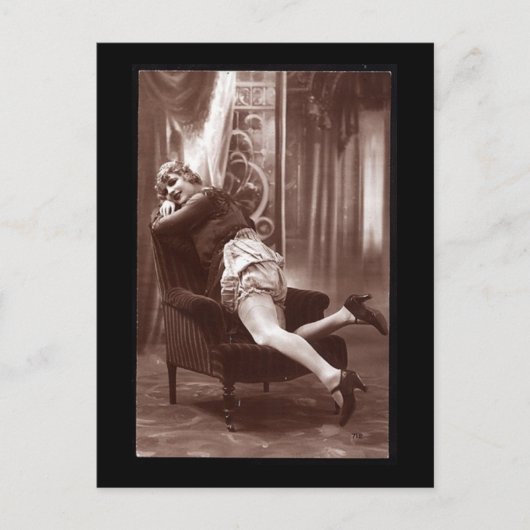 foto van  risque meisje briefkaart (Voorkant)